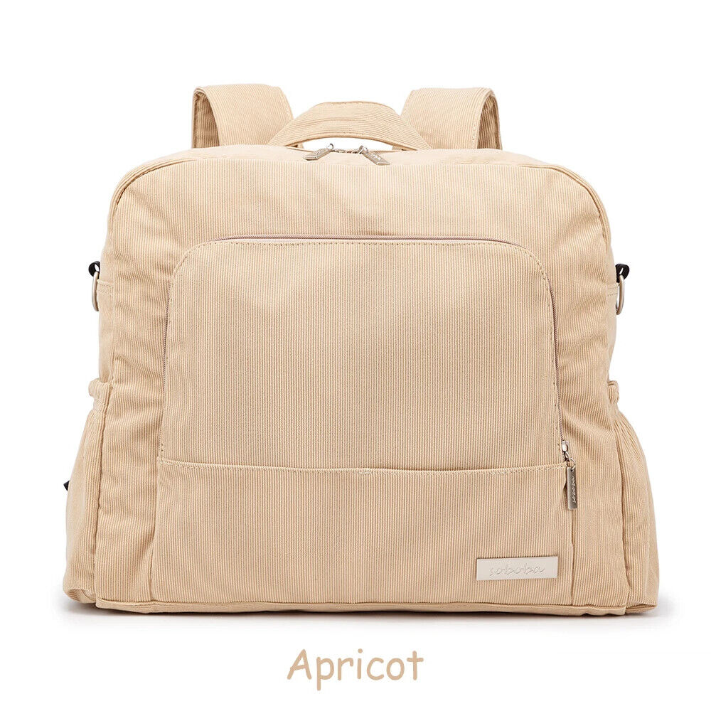 Corduroy Diaper Backpack Mom Nappy Changing Bag Baby Care Winter New Diaper Bags