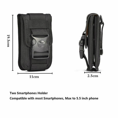 Tactical Phone Holder Outdoor Belt Waist Bag Utility Vest Multifunction Nylon