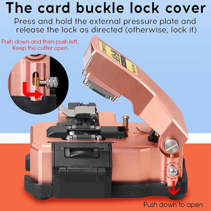 AUA-X8 Optical Fiber Cleaver Automatic Cable Cutting FTTT Fiber Optic Knife Tool