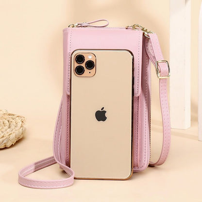 Women's Messenger Bag Mobile Phone Shoulder Wallet Leather Crossbody Coin Purse