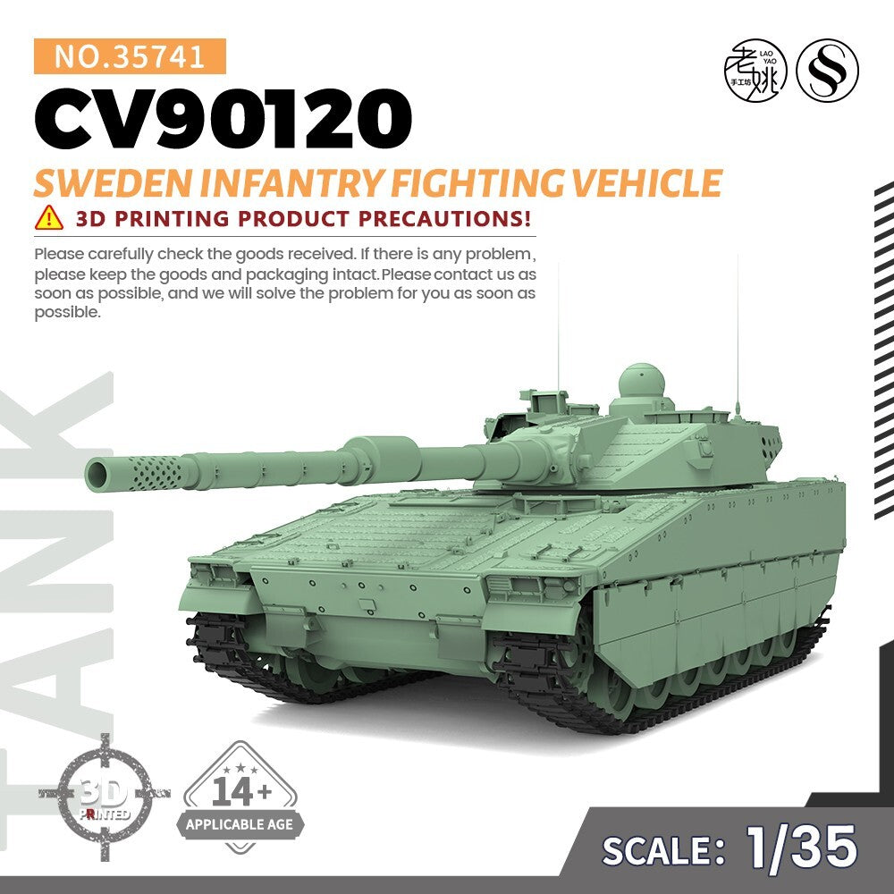 SSMODEL SS35741 1/35 Military Model Kit Sweden CV90120 Infantry Fighting Vehicle