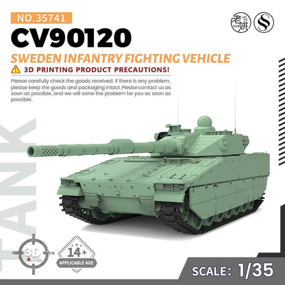 SSMODEL SS35741 1/35 Military Model Kit Sweden CV90120 Infantry Fighting Vehicle