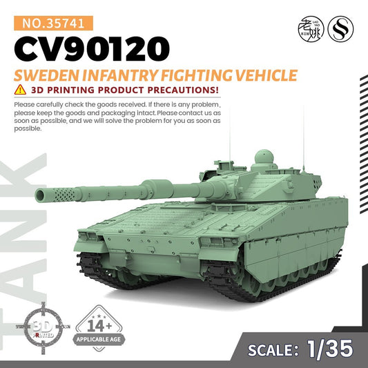 SSMODEL SS35741 1/35 Military Model Kit Sweden CV90120 Infantry Fighting Vehicle