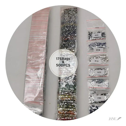 Diamond Painting Sparkle Beads Diamonds Set Pack 200Pcs/Bag 500Pcs/Bag