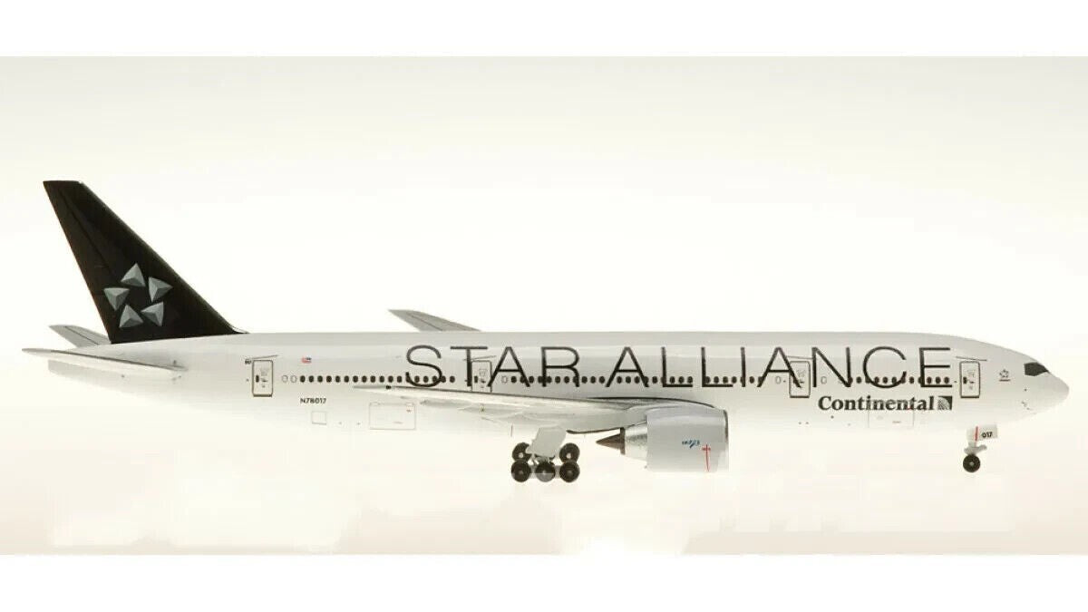 1:500 Aeroclassics Continental STAR ALLIANCE B777-200 Airplane Diecast Model