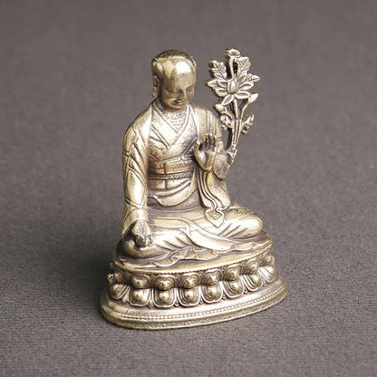 Copper Tibetan Buddha Statue Miniatures Home Decor Antique Figurines Desk Decor