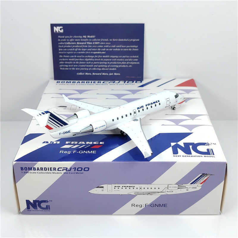 1:200 NG Model AIR FRANCE BOMBARDIER CRJ100 Airplane Diecast Aircraft Model