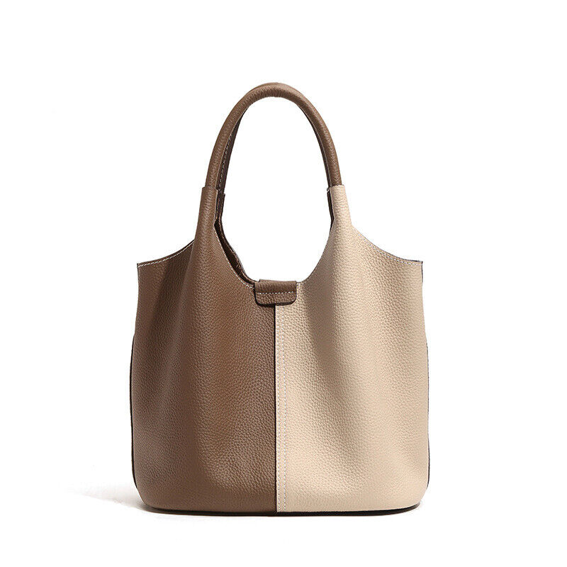 Genuine Leather Vegetable Basket Bag for Women Shoulder Crossbody Tote Bag