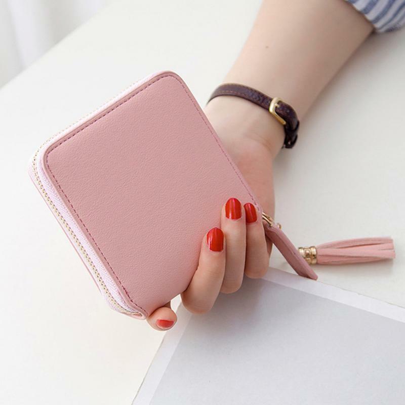 Lady Wallet Mini Handbag Female Money Wallets Leather Women's Purses Coin Clamps