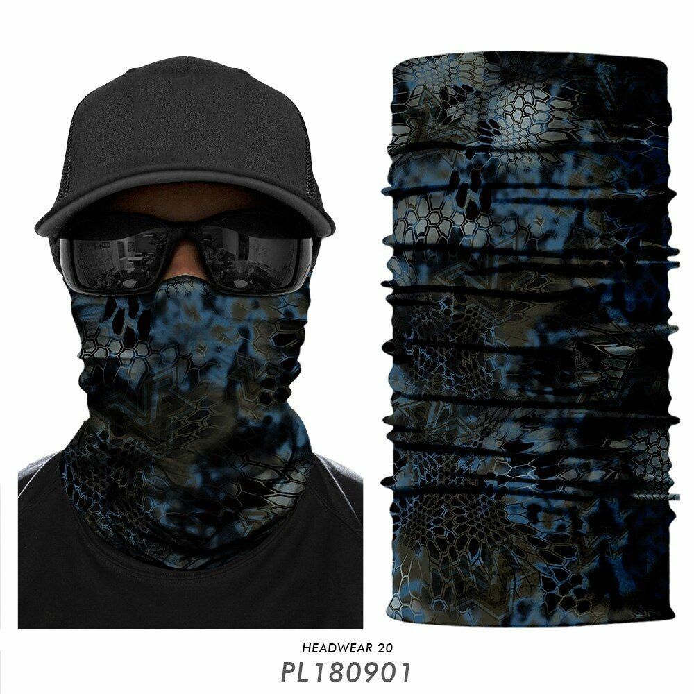 Mask Bandana Hunting Facemask Headband Camo Neck Gaiter Buff Scarf Tube Outdoors
