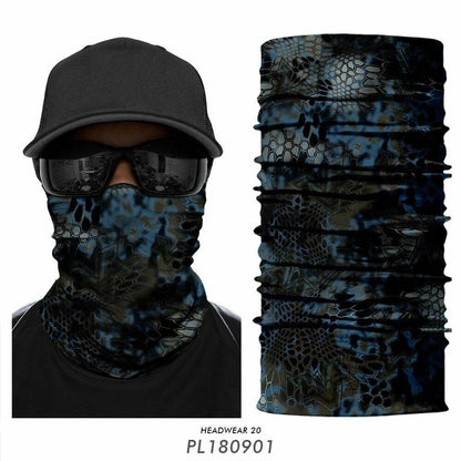 Mask Bandana Hunting Facemask Headband Camo Neck Gaiter Buff Scarf Tube Outdoors