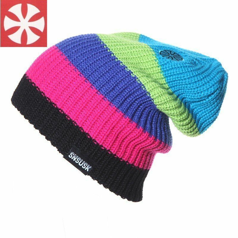 Autumn Winter Ski Hat Snowboard Winter Skating Beanies Head Warm Acrylic Thermal