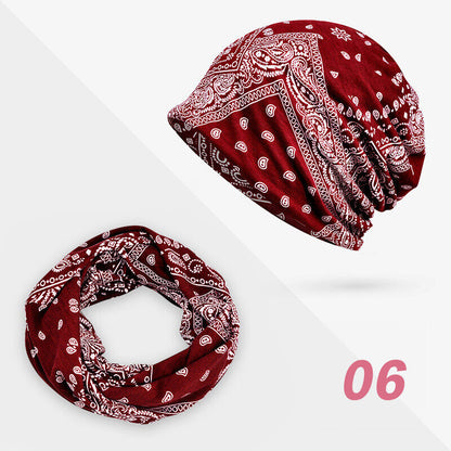 Women Floral Baggy Slouchy Beanie Hat Headwear Scarf Snood Hat Cancer Chemo Caps