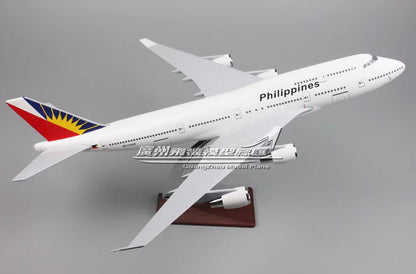 47CM 1:150 Philippines BOEING 747-400 RP-C7472 Passenger Airplane Resin Model