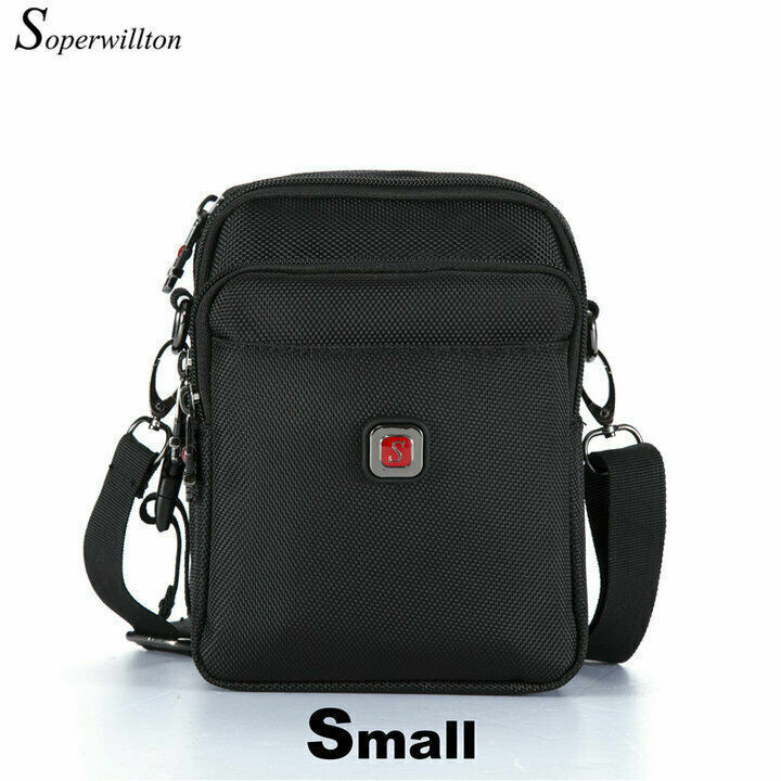 Men's Crossbody Bag Waterproof Purse Oxford 1680D Zipper Shoulder Bag Versatile
