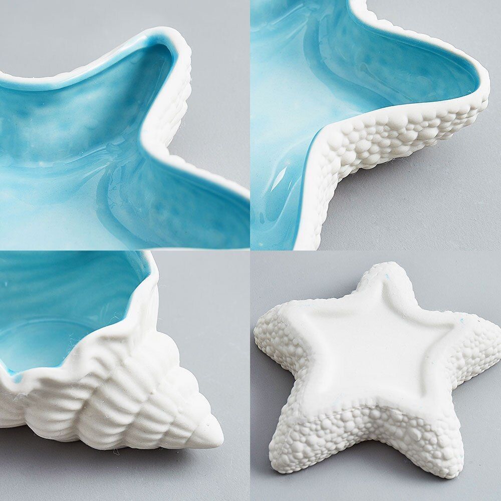 Ceramic Shell Storage Storage Modern Home Decoration Living Room Bedroom Desktop