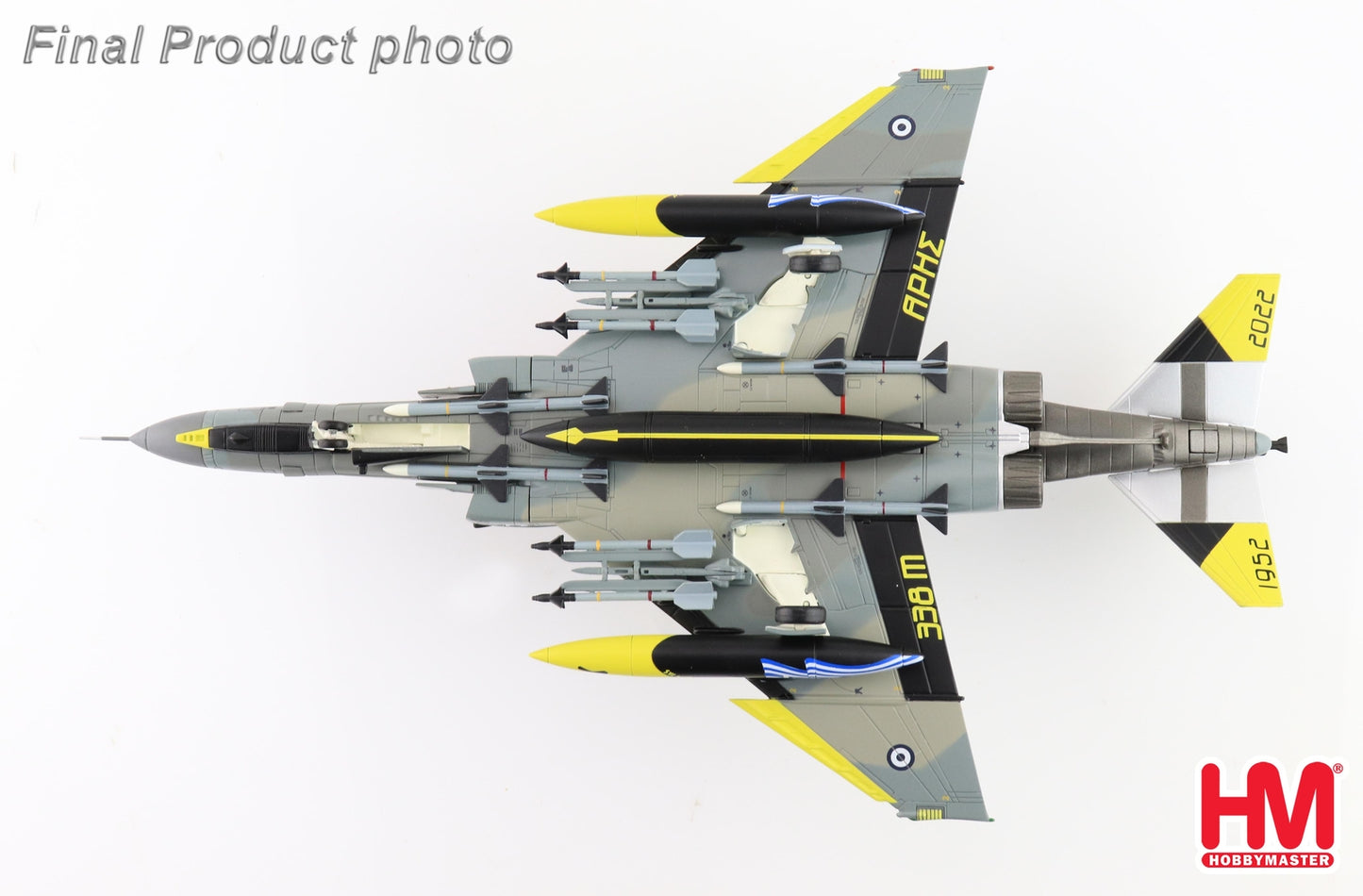 1:72 HM F-4E Phantom II "70 Years Hellenic Air Force Fighter Diecast Plane Model