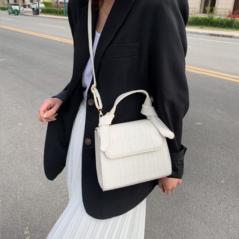 Leather Shoulder Bag Women Small Handbag Purse Flap Crossbody Bag Tote 20*17*8CM