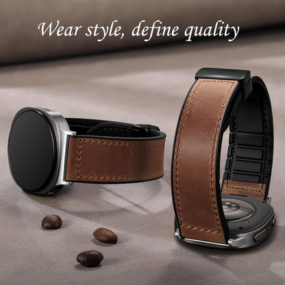 Magnetic Leather Bands Compatible with Galaxy Watch 8 Band 40Mm 44Mm, Galaxy Wat