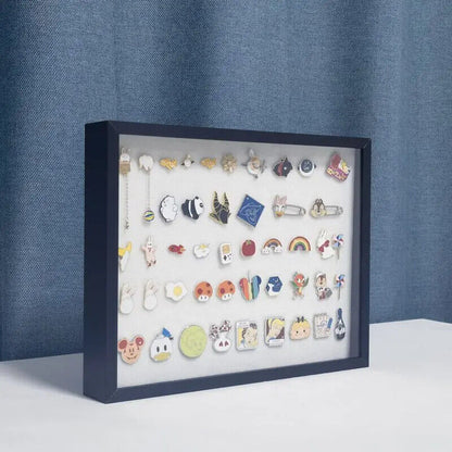 Jewelry Storage Box 2 In 1 Medal Display Frame Brooch Pins Coins Gems Organizers