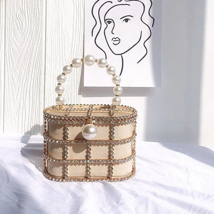 Diamonds Basket Evening Clutch Bags Women Handbags Ladies Wedding Party