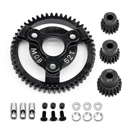 0.8M 32P Spur Gear 50T 52T 56T 60T For Traxxas Slash 2WD VXL XL-5 Bandit 1/10 F