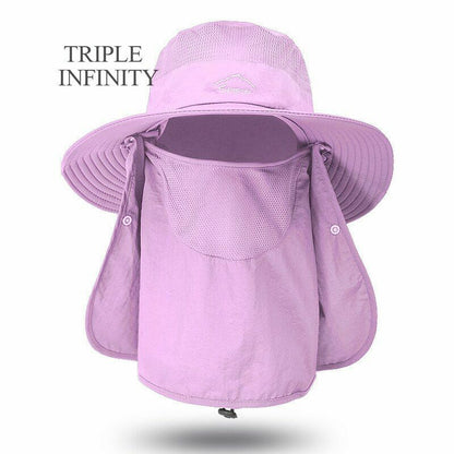 Summer Large Bucket Hat Foldable Breathable Hiking Fishing Camping 10*56-60 CM