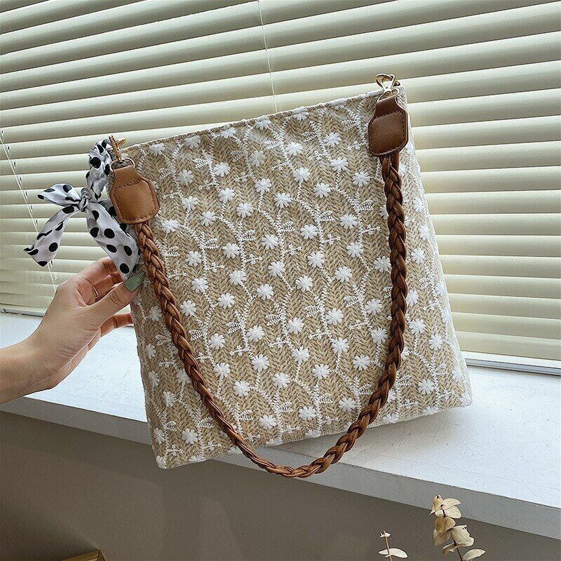 Trendy Fashion Korean Bucket Bags Large-capacity Casual Shoulder Bags Female New