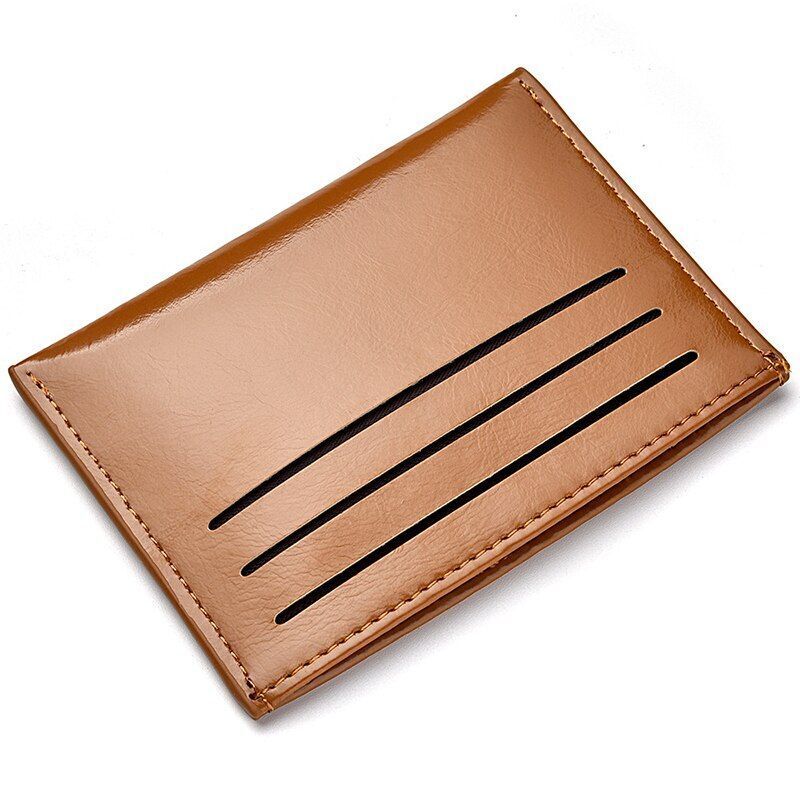 Leather Short Slim Wallet Business Purse Credit Card Holder Wallet Money Bag 1PC