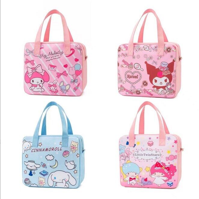 Cute My Melody Lunch Box Case Bag Storage Bag Handbag Iinsulation Picnic Bag