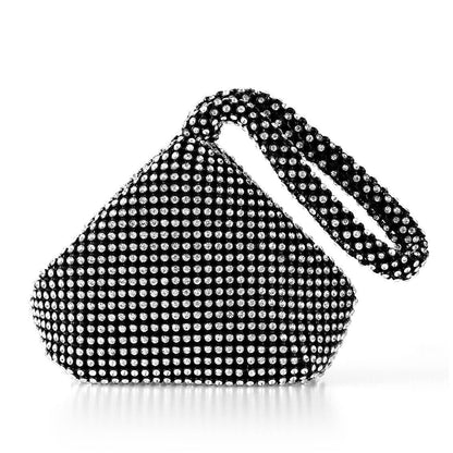 Women Alumium Sequins Evening Clutch Bag Party Wedding Fashion Purse Handbag