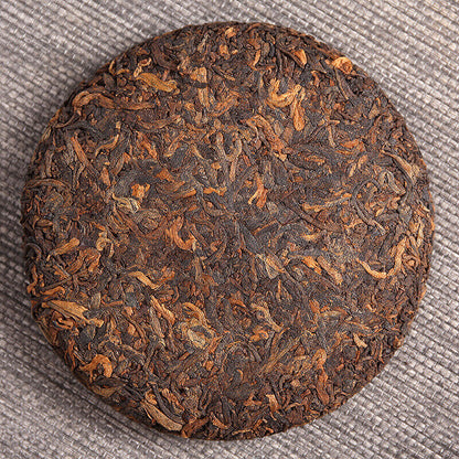 Yunnan Pu'er Tea Menghai Ripe Tea 100g Old Pu'er Ripe Cake Big Tree Old Tree