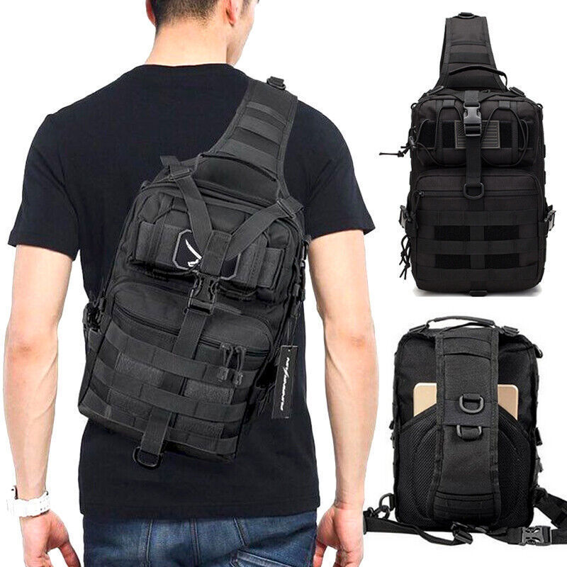 Men's Tactical Shoulder Bag Army Bags Military Camping Bag Hunting Backpack