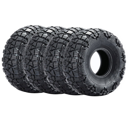 4Pack 1/10 RC Car 1.9" Rubber Wheel Tyres Tires Cover For 1.9in RC Wheel Rim E