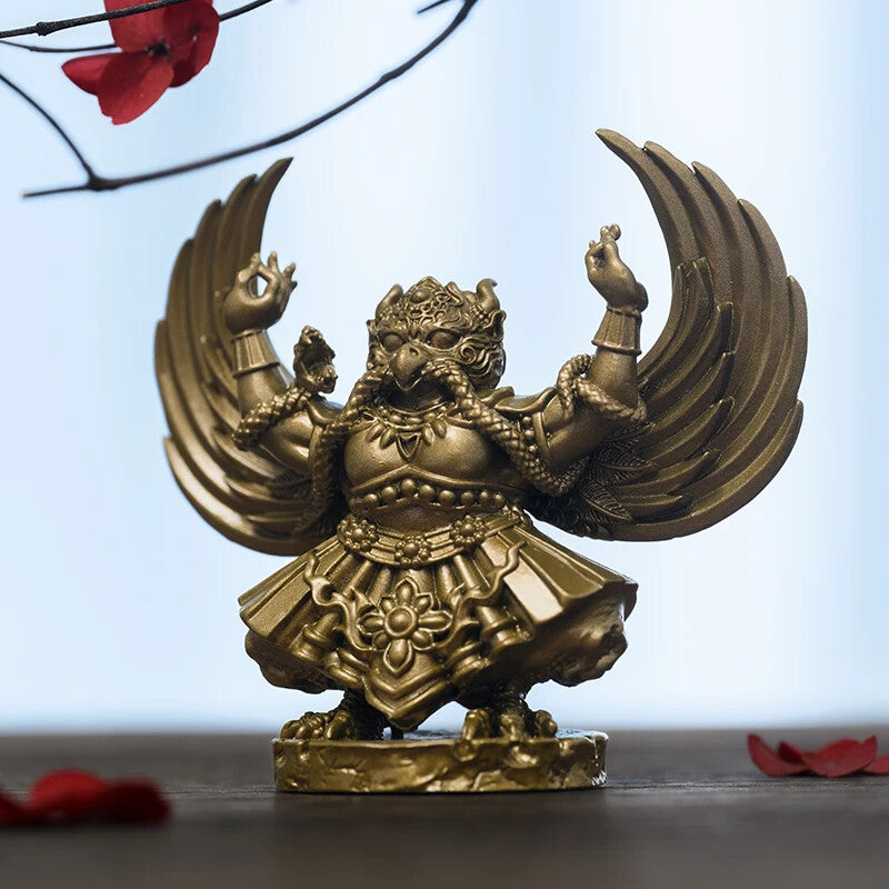 Garuda Dhwaja Ornaments Handmade Brass Buddha Statue Zen Tea Space Decorations