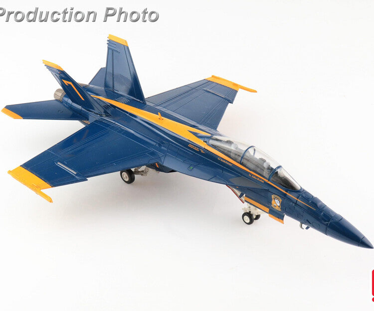HM 1/72 F18 fighter model F/A-18F Blue Angel # 7 US Navy 75th anniversary 2021