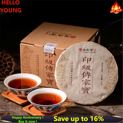 Puer Tea Green Food Yunnan Puerh Tea Pu Er Cooked Tea 100g Palace Small Brick
