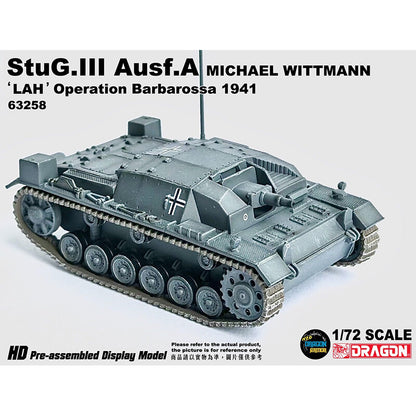 1/72 German Panzer III Assault Gun Type A Tank France 1941 Model