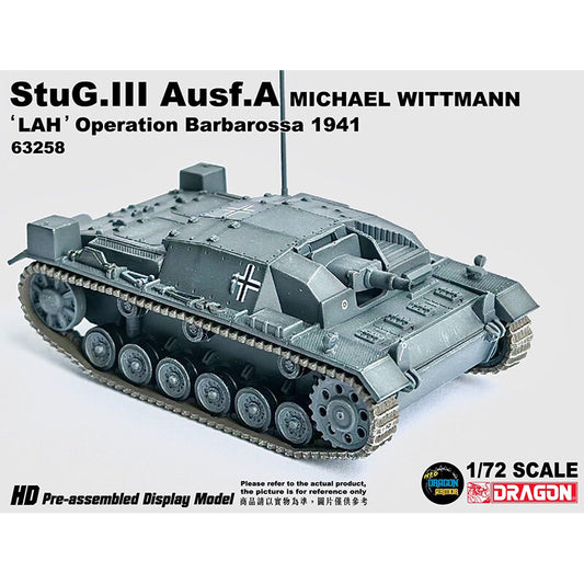1/72 German Panzer III Assault Gun Type A Tank France 1941 Model