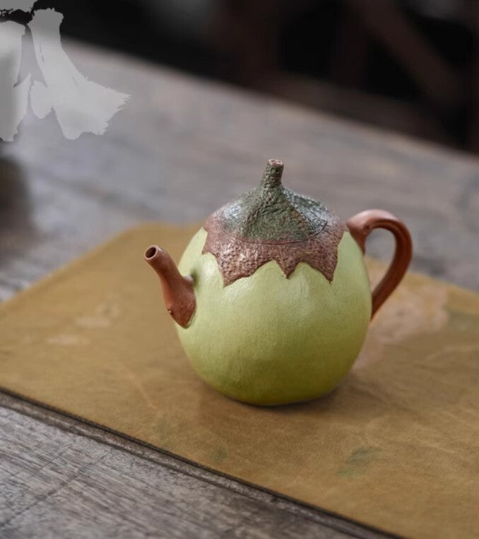 180cc Chinese Yixing Handmade Zisha Teapot Duan Ni Eggplant Hu Gongfu Tea Pot