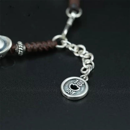 Wealth and Prosperity Chinese Style Handmade Yuanbao Bracelet High-Quality