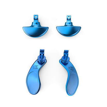 Blue DIY Steel Back Paddles For PS5 Edge Controller Interchangeable Back Button