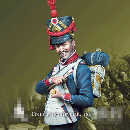 1/12 resin bust figure model Bust of French Infantry 1807 unassembled unpainted