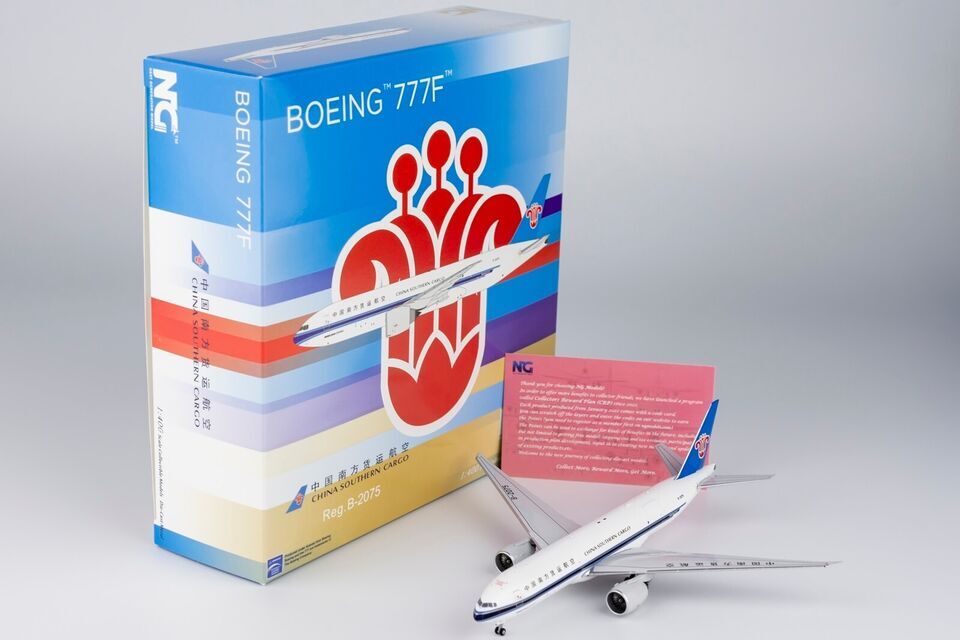 1:400 NG Model CHINA SOUTHERN CARGO BOEING 777-200F Aircraft Diecast Plane Model
