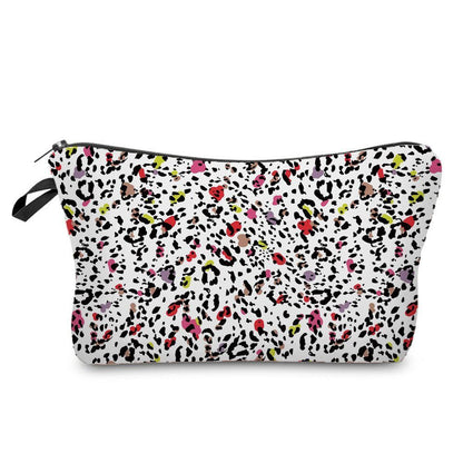 Personalized Pretty Makeup Bag Leopard Print Cosmetic Bags Multifunction Travel