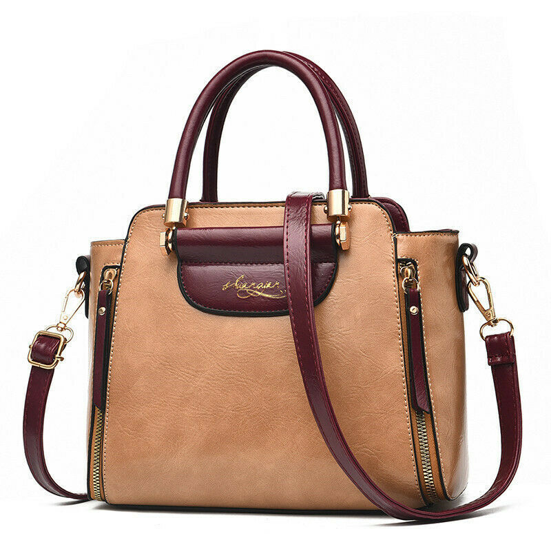 New Women's PU Leather Bag Tote Purse Shoulder Messenger Satchel Handbag