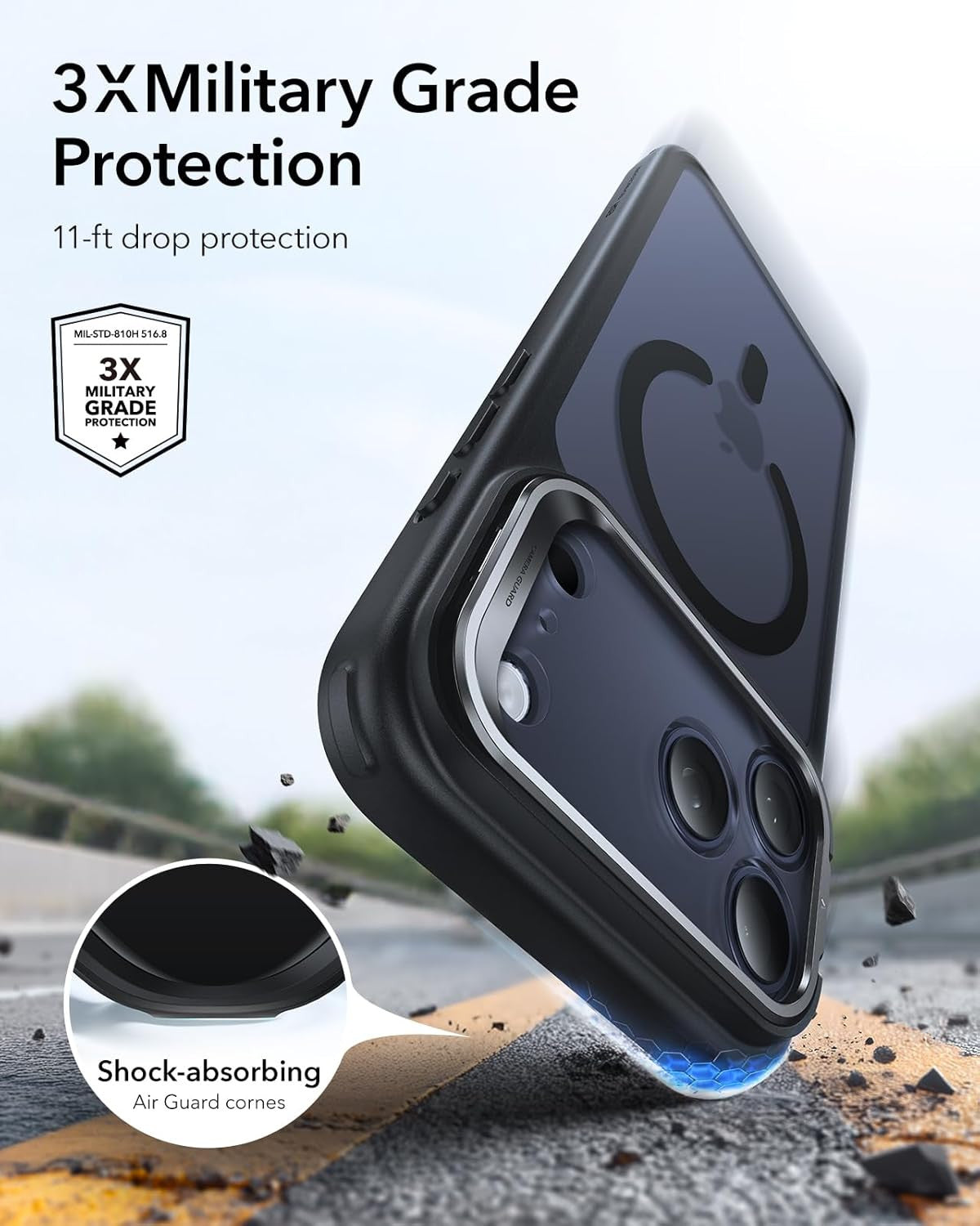 for Iphone 17 Pro Case with Stash Stand, Camera Control Cover Compatible with Ma
