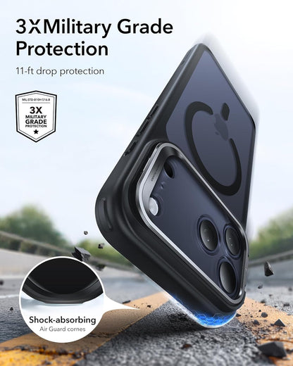 for Iphone 17 Pro Case with Stash Stand, Camera Control Cover Compatible with Ma