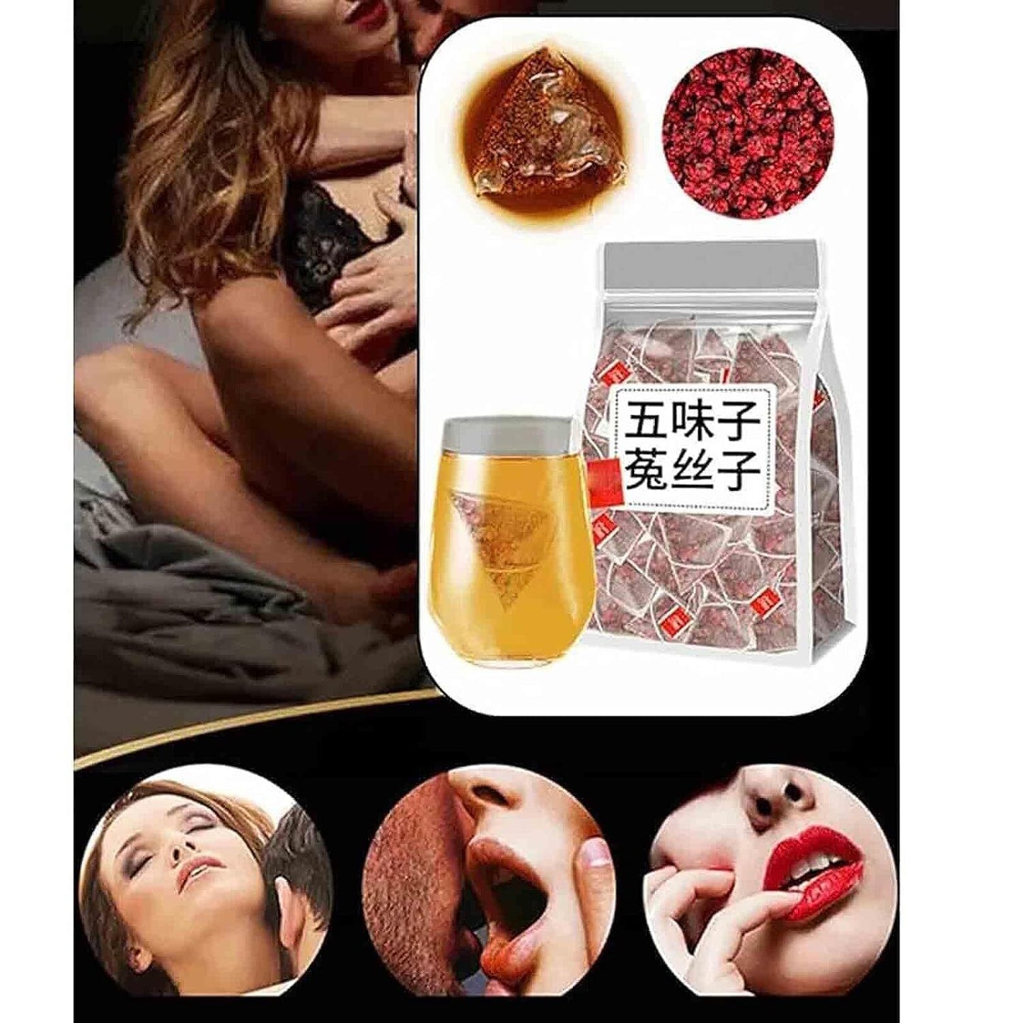 Five Flavors Goji Berry Tea Men Essential Wolfberry Schisandra Dodder Energy Tea