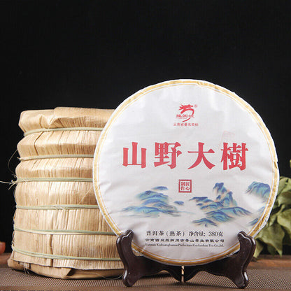 Pu-Erh Cooked Tea Cake Yunnan Highly Recommended Old Tree Puerh Black Tea 380g